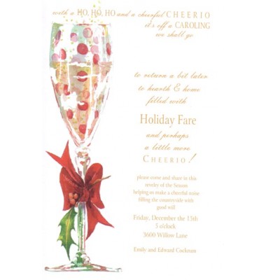 Christmas Cocktail Party Invitations, Cheers, Odd Balls Invitations